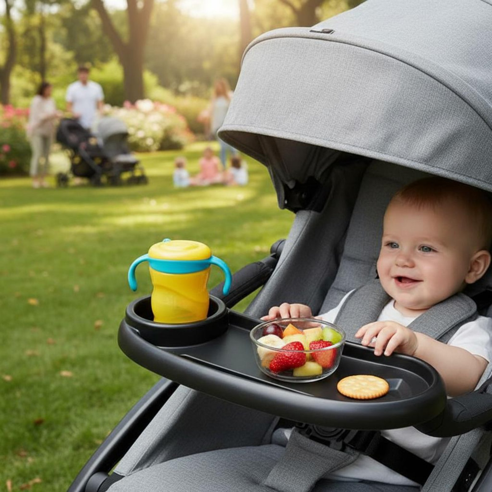 Easy Baby Food - Baby Pram Food Tray Material Universal