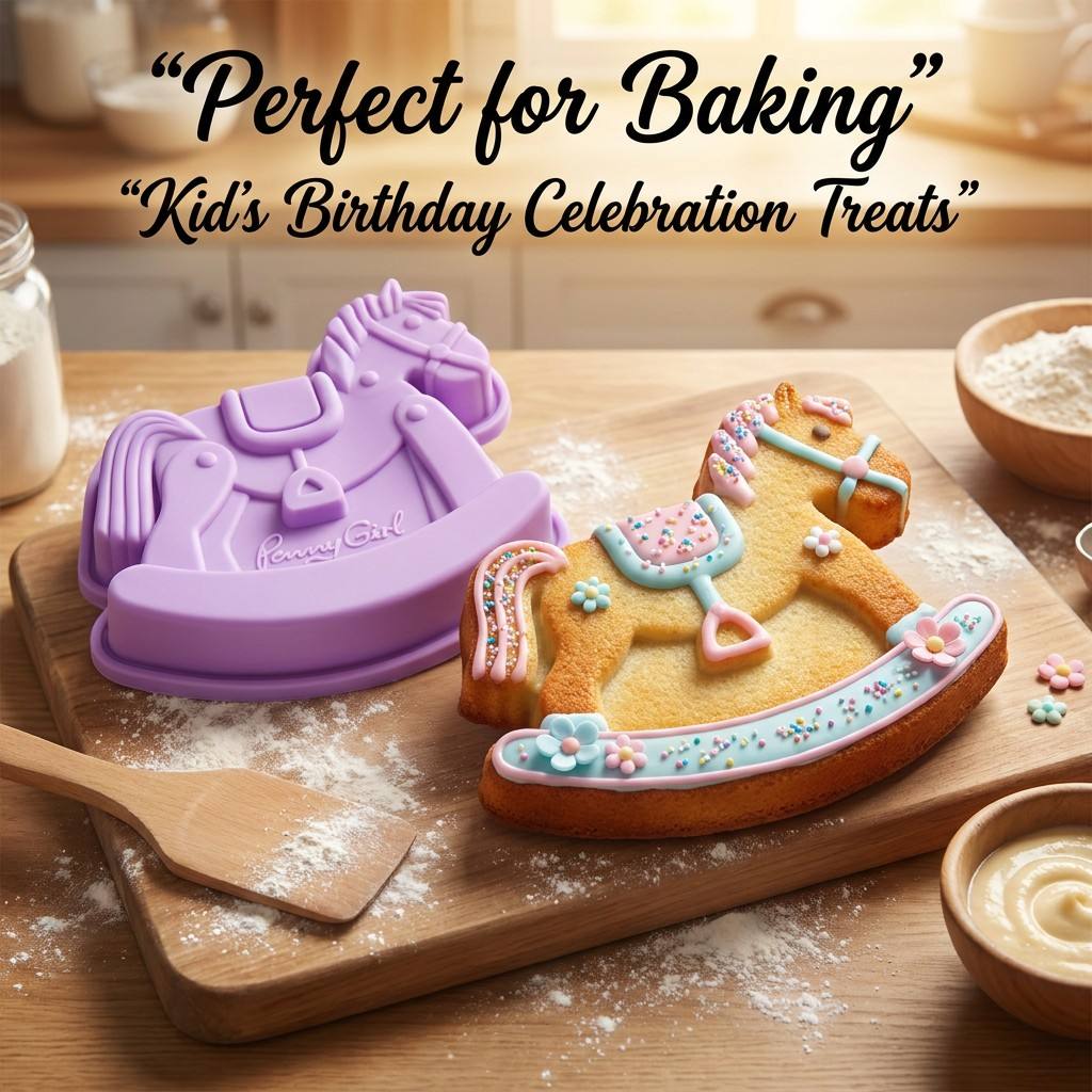 Baby Food For 1 Year Old - Rocking Horse Silicone Cake Mold, Baby