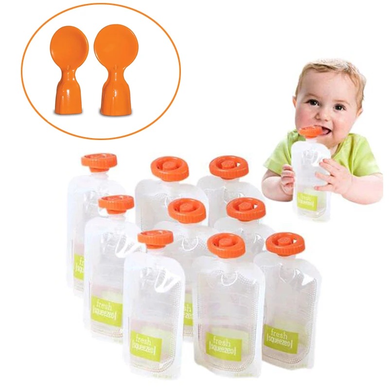 Baby Food Pouches 1 Year Old - 50Pcs Baby Food Storage Bag Make