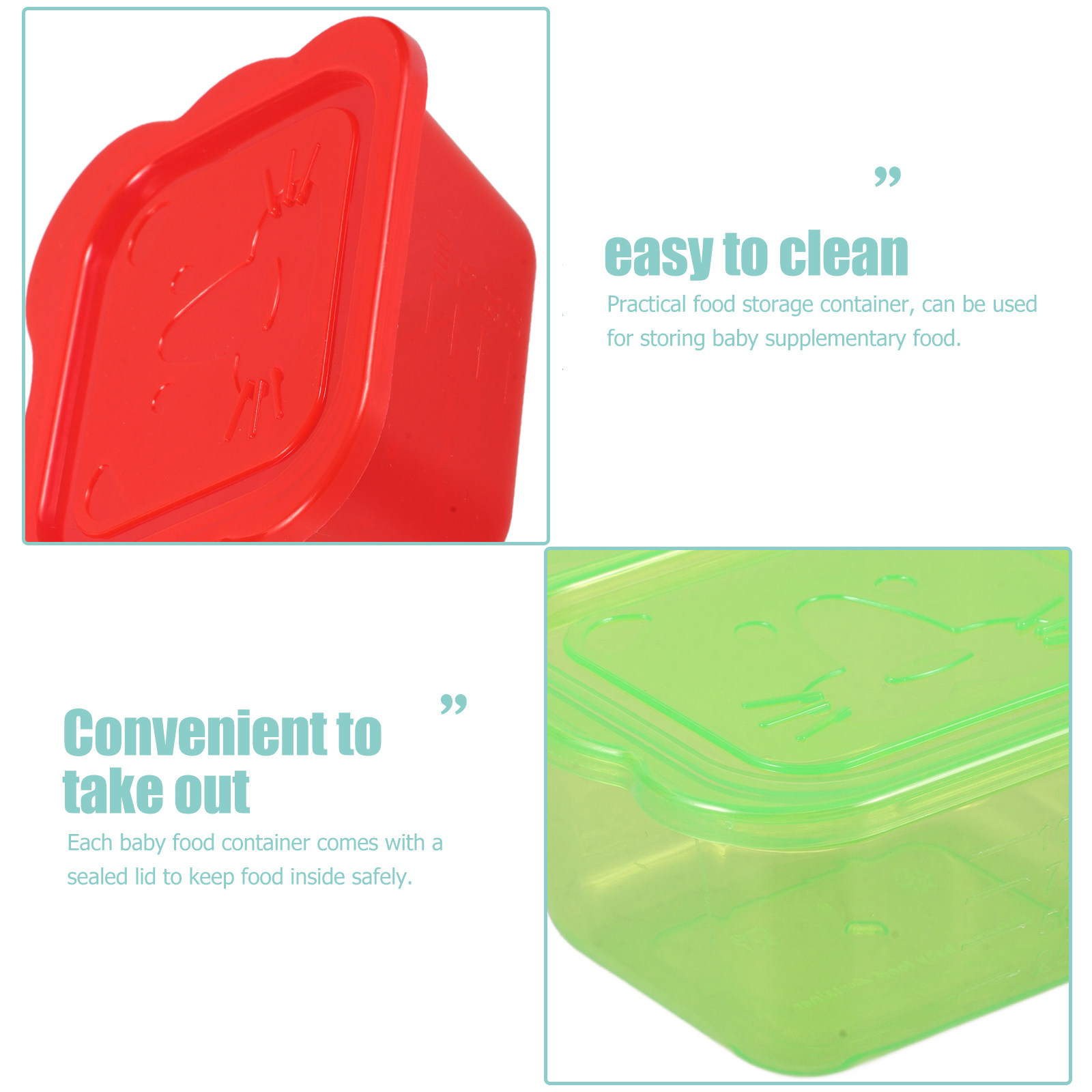 8Pcs Baby Food Storage Contain - Easy Baby Food 评论和价格