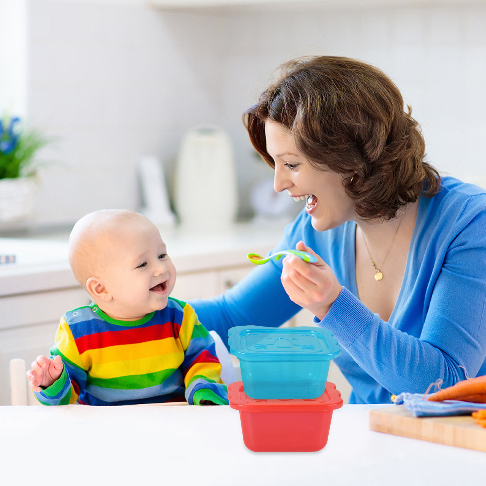 8Pcs Baby Food Storage Contain - Easy Baby Food 评论和价格