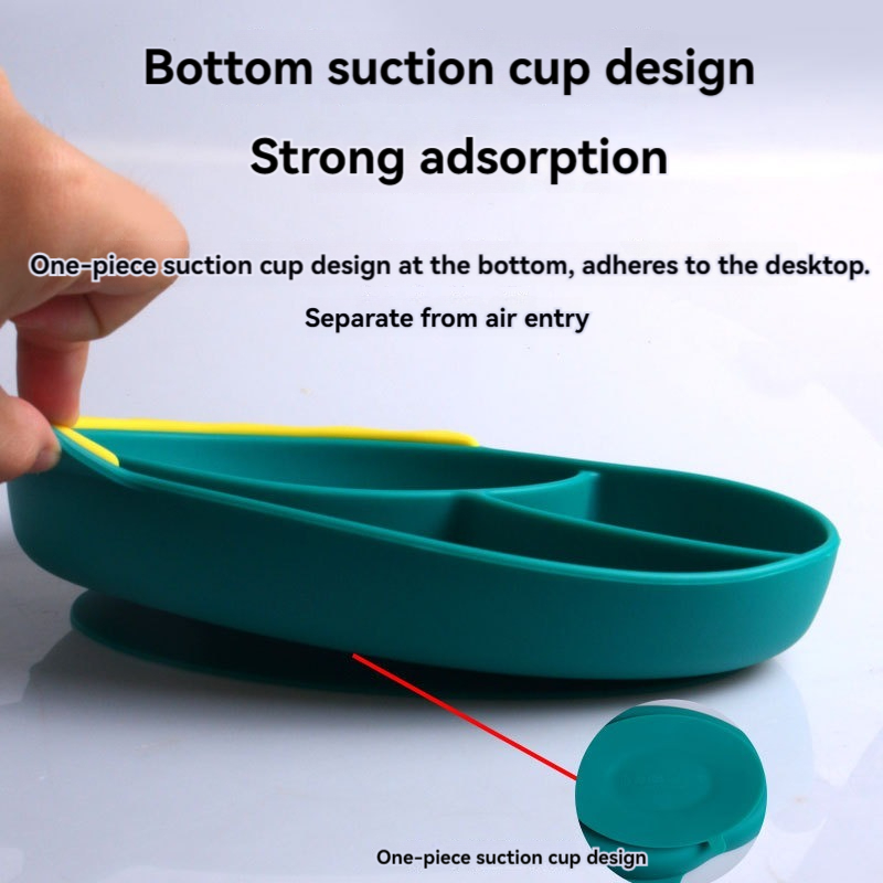 Cute Silicone Dinosaur Plate C - Baby Food Eating 评论和价格