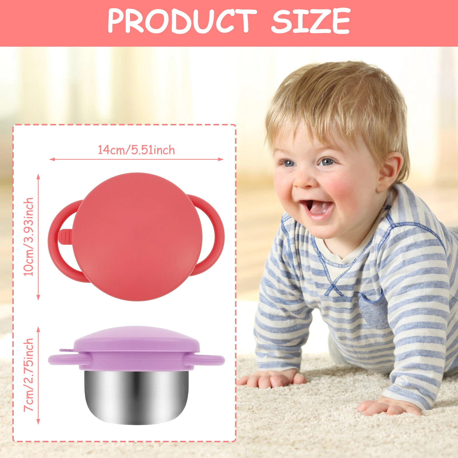 2 Pcs Portable Toddler Snack C - Snack Cup Toddler 评论和价格