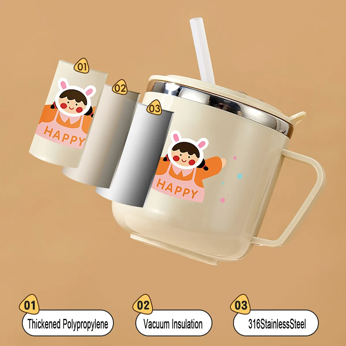 316 Stainless Steel Drinking C - Baby Food Hipp 评论和价格
