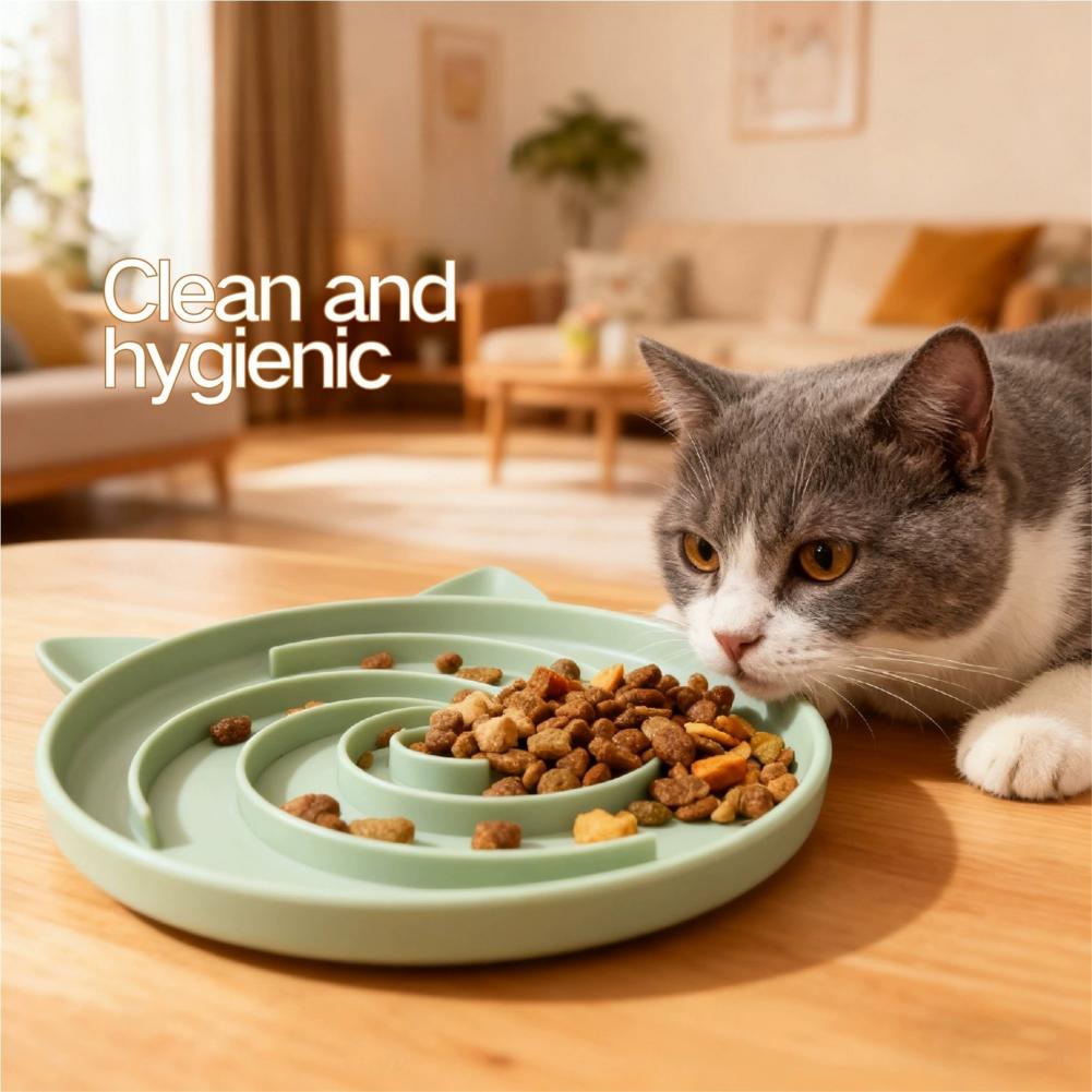 Pet Slow Food Bowl Maze Design - Baby Food Cat 评论和价格