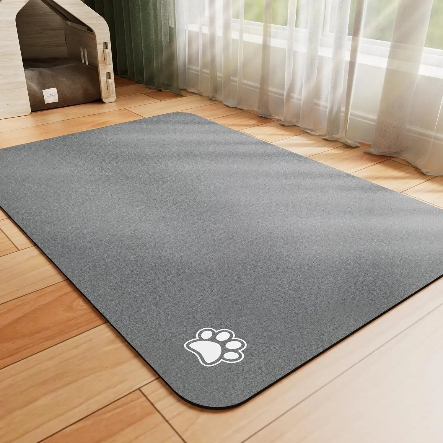 Pet Feeding Mat Absorbent Dog  - Baby Food Cat 评论和价格